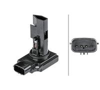 HELLA 8ET 358 095-391 Caudalímetro Medidor de la masa de aire - 4polos - atornillado - con junta