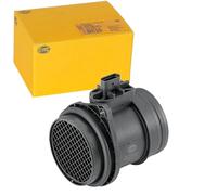 HELLA 8ET 358 095-451 Medidor de la masa de aire - 4polos - Tubuladura - con junta
