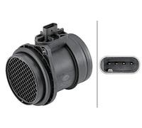 HELLA 8ET 358 095-451 Medidor de la masa de aire - 4polos - Tubuladura - con junta