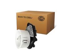 HELLA 8EW 366 400-081 Ventilador habitáculo - 12V - 180W - para vehículos con climatizador automático - Ø: 148mm - con regulador incorporado