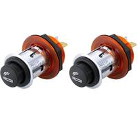 HELLA 8EZ 008 021-041 Encendedor de cigarillos - 12V - Montaje - Conector: Conector plano - rojo (Paquete de 2)