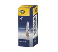 HELLA 8GH 002 089-251 Halógena Lámpara - H1 - Heavy Duty - 24V - 70W - Modelo de zócalo, bombilla incandescente: P14.5s - caja - Cant.: 1