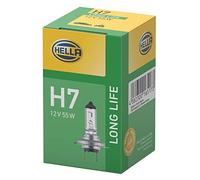 HELLA Lámpara H7 Long Life halógena para SEAT: Ibiza, Leon, Altea, Toledo, Cordoba, Ateca, Exeo, Arona, Alhambra, Arosa (Ref: 8GH 007 157-201)