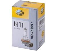 HELLA 8GH 008 358-241 Lámpara - H11 - Heavy Duty - 24V - 70W - Tipo de portalámpara: PGJ19-2 - caja - Cant.: 1
