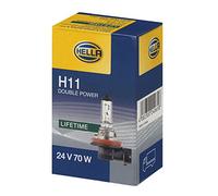 HELLA 8GH 008 358-251 Lámpara - H11 - Heavy Duty Expert - 24V - 70W - Tipo de portalámpara: PGJ19-2 - caja - Cant.: 1