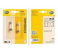 HELLA Lámpara C5W STANDARD halógena para SEAT: Ibiza, Leon, Altea, Toledo, Cordoba, Exeo, Alhambra, Marbella, Arosa, Malaga (Ref: 8GM 002 092-123)