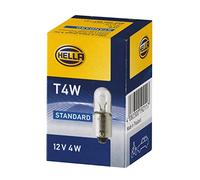 HELLA 8GP 002 067-121 Lámpara - T4W - Standard - 12V - 4W - Tipo de portalámpara: BA9s - caja - Cant.: 10