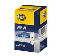 HELLA 8GP 003 594-251 Lámpara - W5W - Heavy Duty - 24V - 5W - Tipo de portalámpara: W2,1x9,5d - caja - Cant.: 10