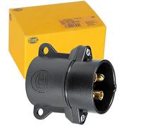 HELLA 8JA 001 920-011 Conector - 24V - 4polos - Conector: contacto roscado - negro