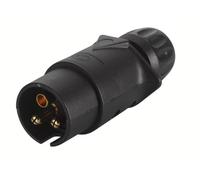 HELLA 8JA 002 263-031 Conector - 24V - 3polos - Conector: contacto roscado - negro