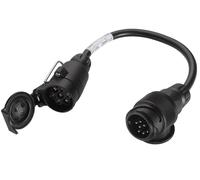 HELLA 8JA 005 952-001 Cable adaptador, tomacorriente remolque - Conector: 13<-->7/ISO 11446<-->1724 - Longitud: 0.25m