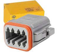 HELLA 8JA 201 022-841 Caja enchufable - 8polos - Juego