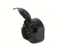 HELLA 8JB 001 943-011 Enchufe - 12V - 8polos - con desconexión de luz antiniebla trasera - bronce estañado - Cubierta de plástico - negro - DIN / ISO: 40 050