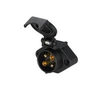 Hella Conector 8JB 001 944-011 Enchufe 24V 4 polos contacto roscado negro