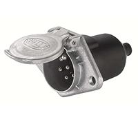 HELLA 8JB 003 833-031 Enchufe - 24V - 7polos - Conector: Conector plano - Metal - DIN / ISO: 1185