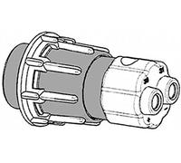 HELLA 8JB 862 757-017 Enchufe - con contacto de masa