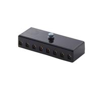 HELLA 8JD 002 290-201 Caja de fusibles - 8polos - 8A - negro - Conector: contacto roscado