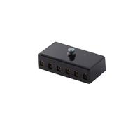 HELLA 8JD 002 291-201 Caja de fusibles - 6polos - 8A - negro - Conector: contacto roscado