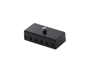 HELLA 8JD 002 291-201 Caja de fusibles - 6polos - 8A - negro - Conector: contacto roscado