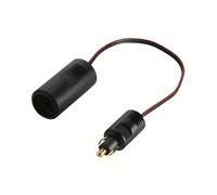 HELLA Adaptador, encendedor de cigarrillos - 1polos - Cable: 250mm - Plástico - negro - DIN / ISO: 4165 SAE - Cant.: 1 - 8KA 007 589-101