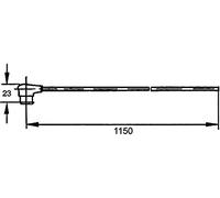 HELLA 8KA 500 218-002 Tubo de conexión, retrovisor ext. - Long.: 1150mm - 2polos - ambos lados