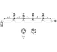 HELLA 8KB 340 820-421 Cable de conexión, luz posición lateral - EasyConn