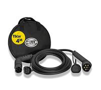 HELLA 8KE 358 255-011 - Cable de carga para coches eléctricos EV y plug-in híbrido, 16 A, fases: 3-11 kW, longitud del cable de carga: 4 m, conector de carga tipo 2, color negro