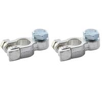 HELLA 8KX 707 913-001 Borne de batería - para polo negativo - 12/24V - Ø: 15.9mm - de: 50mm² - hasta: 120mm² - M 10 x 1,5 - con pernos (Paquete de 2)