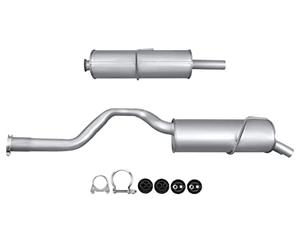 HELLA 8LD 366 034-781 Silenciador posterior - Easy2Fit® Kit - posterior - 1 pieza - Juego con accesorios de montaje