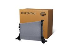 HELLA 8MK 366 300-271 Radiador, refrigeración del motor - Aletas refrigeración soldadas - Aluminio/Plástico - sin junta - sin depósito de compensación