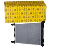 HELLA 8MK 366 300-521 Radiador, refrigeración del motor - Aletas refrigeración soldadas - Aluminio/Plástico - sin junta - sin depósito de compensación