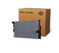 HELLA 8MK 366 301-001 Radiador, refrigeración del motor - Aletas refrigeración soldadas - Aluminio/Plástico - con juntas - sin depósito de compensación