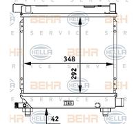 Hella 8MK 376 710-634 Radiador, Refrigeración del Motor