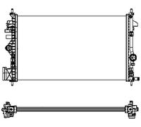 Hella 8MK 376 754-351 Radiador, Refrigeración del Motor