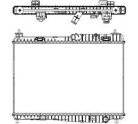 Hella 8MK 376 754-764 Radiador, Refrigeración del Motor