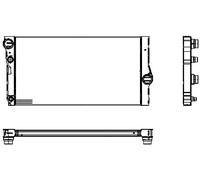 Hella 8MK 376 755-371 Radiador, Refrigeración del Motor