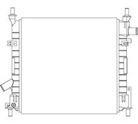 Hella 8MK 376 764-241 Radiador, Refrigeración del Motor