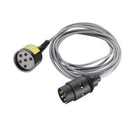 HELLA 8PD 004 509-001 Tester, toma de remolque - 12V - 7polos - Longitud: 5m - DIN / ISO: 1724 - con display de LED