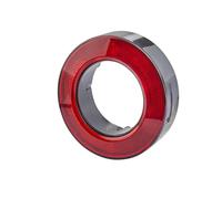 HELLA 8RA 009 362-001 Reflector - Color de tulipa: rojo - anular - atornillado - para fijación horizontal - Delante, izquierda/Delante, derecha/Atrás izquierda/Atrás derecha - Cant.: 1