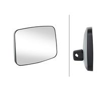 HELLA 8SB 501 550-001 Retrovisor exterior - ajustable - Cubierta de plástico - negro - Ancho: 219mm - Altura: 298mm - ambos lados