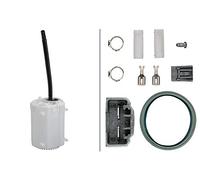 HELLA 8TF 358 146-241 Vaso estabilizador, bomba de combustible - eléctrico - 4polos - sin sensor de nivel - con bomba/con conector de engarce a presión/con accesorios de montaje