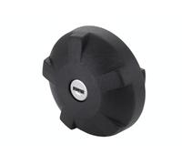 HELLA 8XY 007 747-001 Tapa, depósito de combustible - PT45 - negro - Plástico - con cerradura/con llave