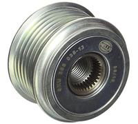 HELLA 9XU 358 038-131 Rueda libre alternador - Medida de rosca: M16x1,5 - Número de canales: 6 - con caperuza