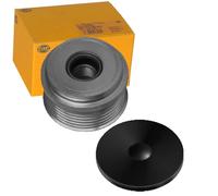 HELLA 9XU 358 038-451 Rueda libre alternador - Medida de rosca: M17x1,5 - Número de canales: 6 - con caperuza