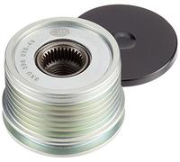 HELLA 9XU 358 038-491 Rueda libre alternador - Medida de rosca: M16x1,5 - Número de canales: 6 - con caperuza
