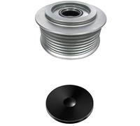 HELLA 9XU 358 038-941 Rueda libre alternador - Medida de rosca: M14x1,5 - Número de canales: 7 - con caperuza