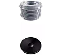 HELLA 9XU 358 038-961 Rueda libre alternador - Medida de rosca: M16x1,5 - Número de canales: 6 - con caperuza