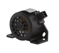 HELLA Avisador de marcha atrás BM20 107dB (A) sonido de alta intensidad, Color de carcasa negro atornillado, Conector AMP , Cantidad 1, 3SL 009 148-021