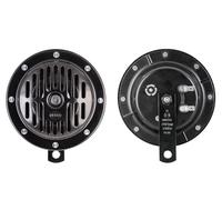 Hella Bocina - Hella HEAVY DUTY HORN DL50 - 12V - 114dB A - Rango de frecuencia: 380Hz - sonido agudo/sonido grave - eléctrico - ECE - Color de carcasa: negro - Cant.: 1 - 3CA 004 811-011, Único