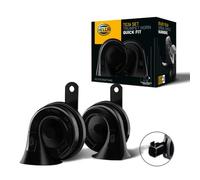Hella Bocina - Hella OE-CONNECT HORN TE26 SET - 12V - 110dB A - 400Hz-500Hz - sonido grave/sonido agudo - eléctrico - ECE - Color de carcasa: negro - Cant.: 2 - 3FH 012 010-171, Para FORD MONDEO